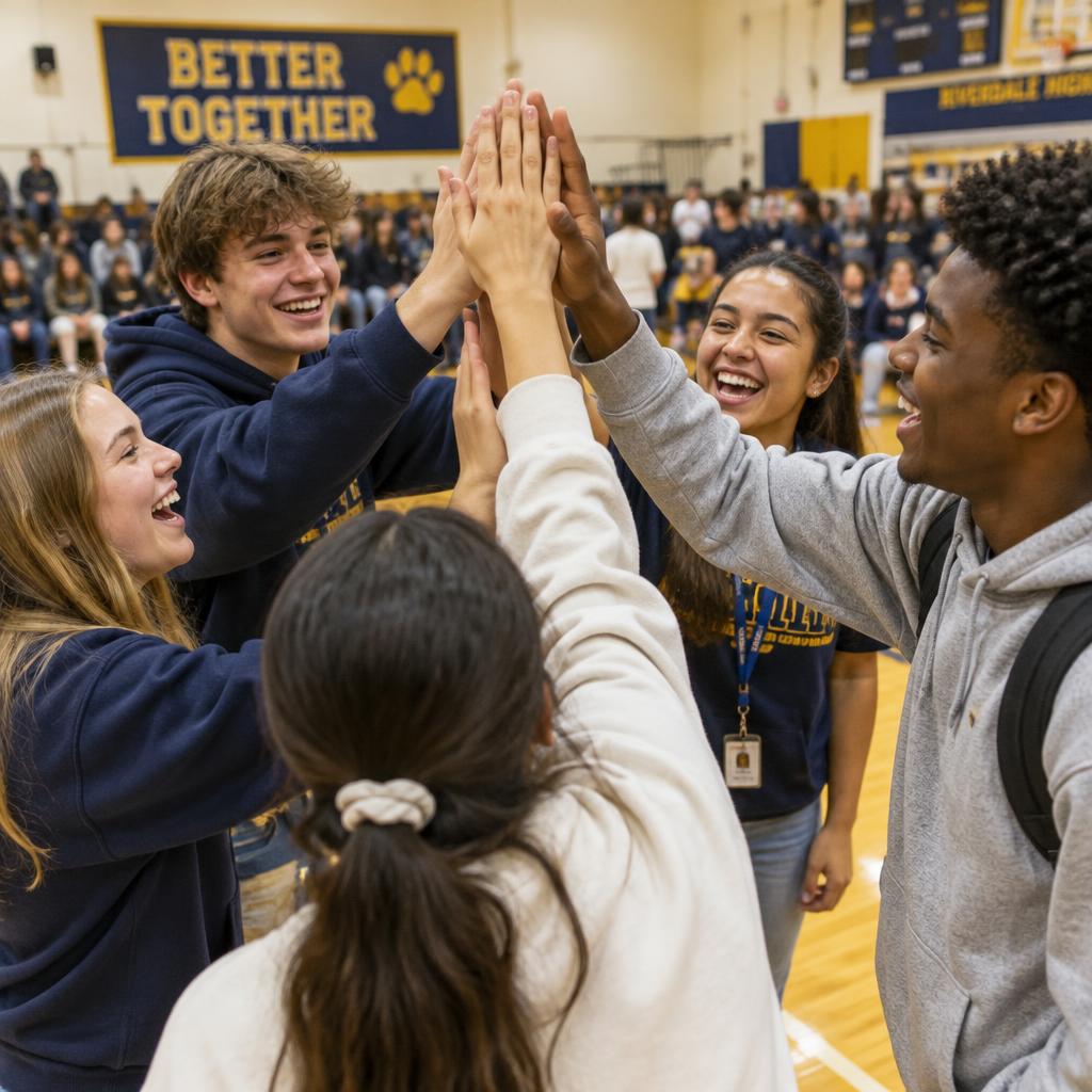 High school assembly energy
